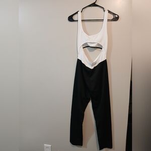 Amazon Black and White Cutout Jumpsuit